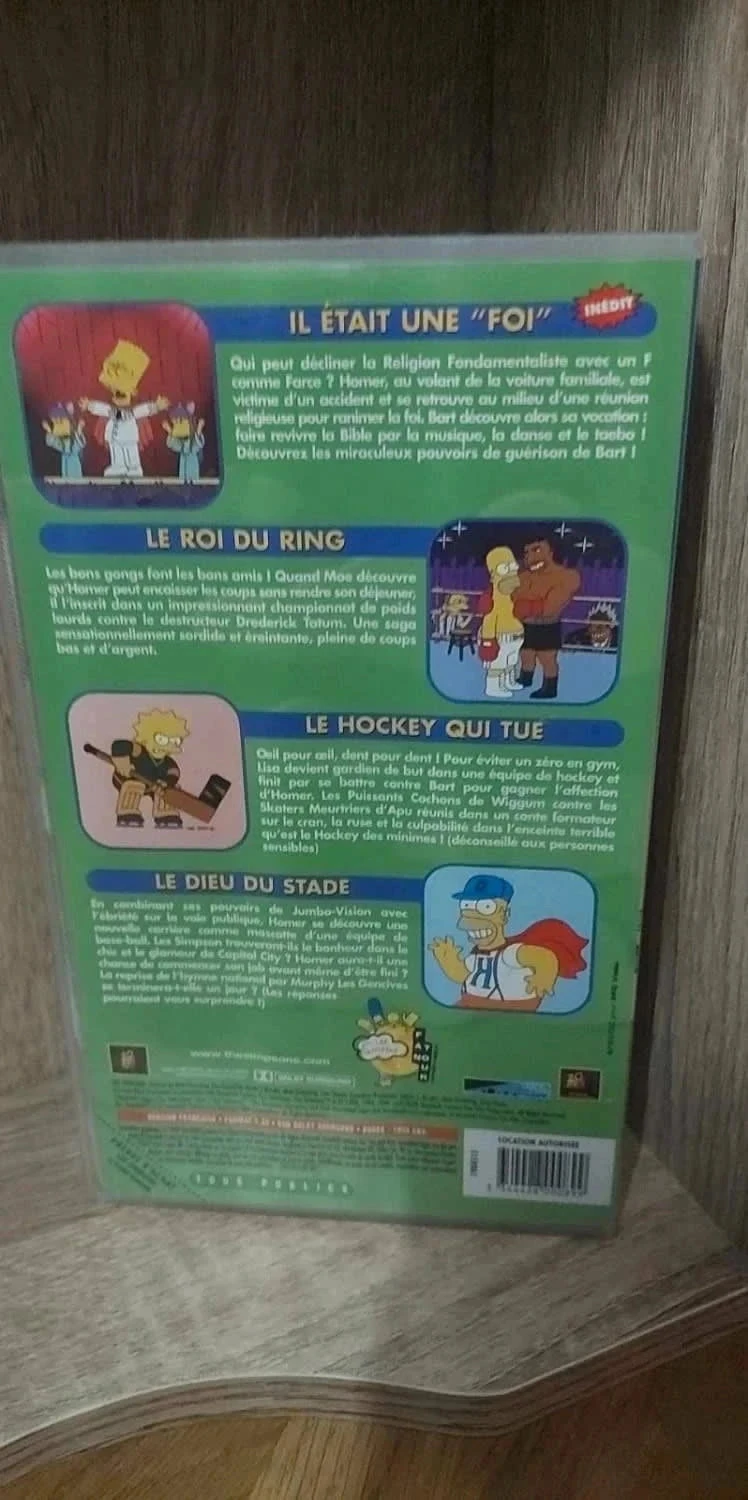 Cassete VHS Os Simpsons a preguiça olímpica – photo 3